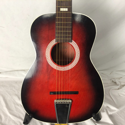 Vist Large View of Product Image Which is Used Harmony 319 Laminate Top Acoustic Guitar Cherry Sunburst