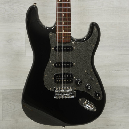 Vist Large View of Product Image Which is Used Squier Affinity Series Strat Electric Guitar Black