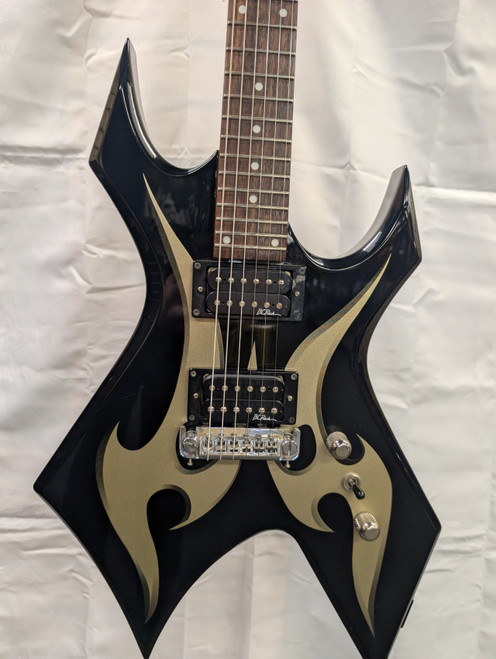 Vist Large View of Product Image Which is Used BC Rich BRONZE SERIES WARLOCK Pointy Electric Guitar Custom Graphics 6-String