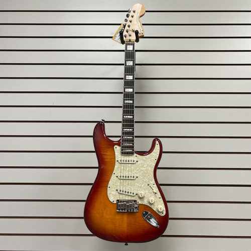 Vist Large View of Product Image Which is Used Squier PARTS STRATOCASTER S Type Electric Guitar Cherry Sunburst 6-String