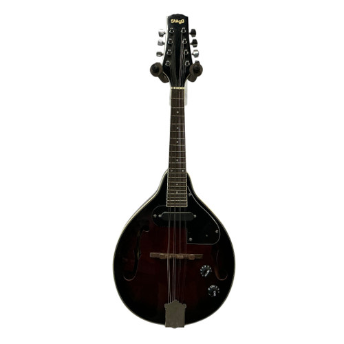 Vist Large View of Product Image Which is Used Stagg M50E Mandolin Red