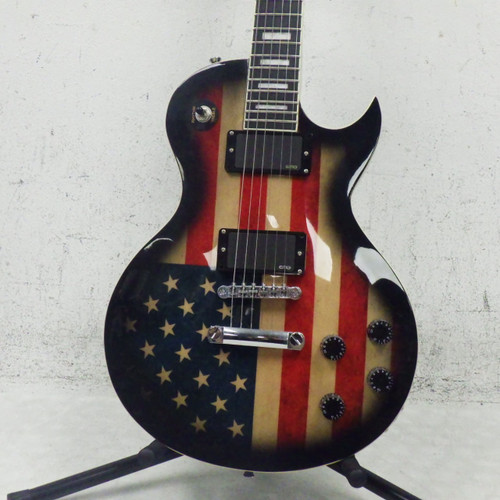 Vist Large View of Product Image Which is Used Leo Jaymz Single Cut Deluxe Electric Guitar Black 6-String