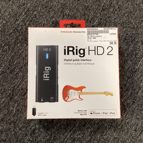 Vist Large View of Product Image Which is Used IK Multimedia IRIG HD2 Computer Interface 6 A/D Recording Inputs