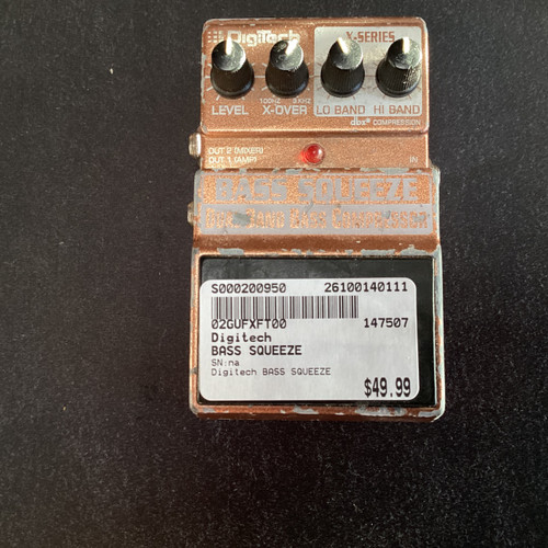 Vist Large View of Product Image Which is Used Digitech BASS SQUEEZE Compressor Pedal