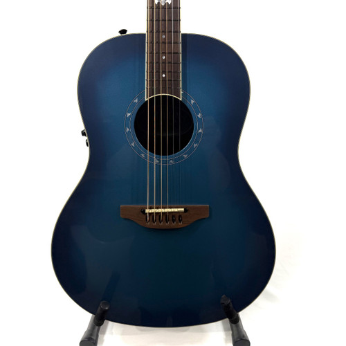 Vist Large View of Product Image Which is Used Ovation Pro Series Ultra Mid Dusk Til Dawn Acoustic Guitar Blue