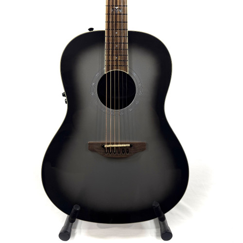Vist Large View of Product Image Which is Used Ovation Pro Series Ultra Mid Silver Shadow Acoustic Guitar Silver Burst