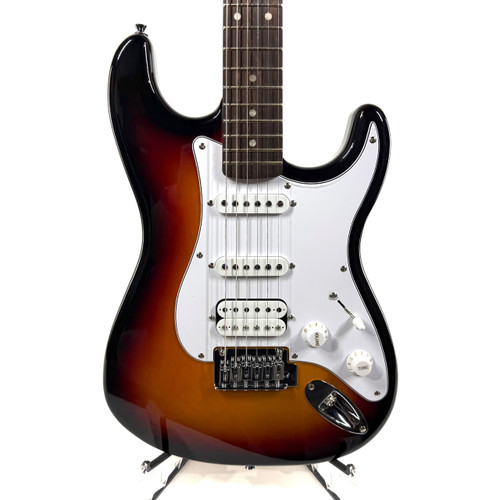 Vist Large View of Product Image Which is Used Squier Affinity Stratocaster Junior HSS Electric Guitar Sunburst 6-String