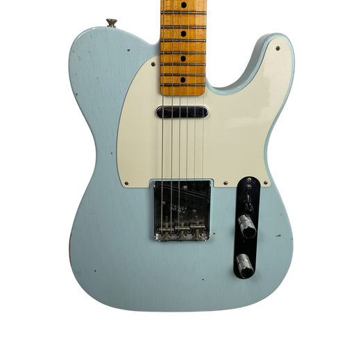 Vist Large View of Product Image Which is Used Fender CUSTOM SHOP 55 TELECASTER JOURNEY T Type Electric Guitar Blue 6-String