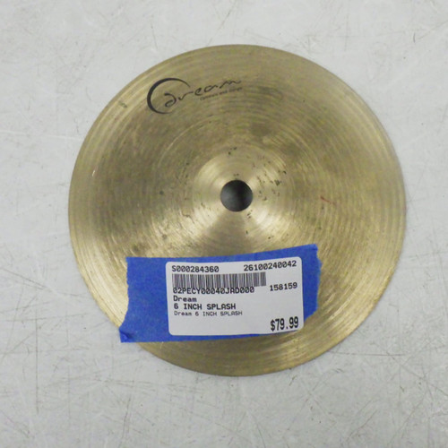Vist Large View of Product Image Which is Used Dream 6 INCH SPLASH Splash Cymbal 6"