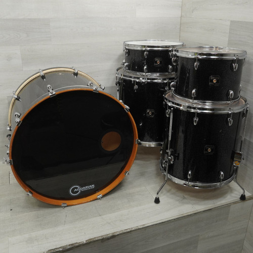Vist Large View of Product Image Which is Used Gretsch Catalina Club Drum Shell Kit Black Sparkle