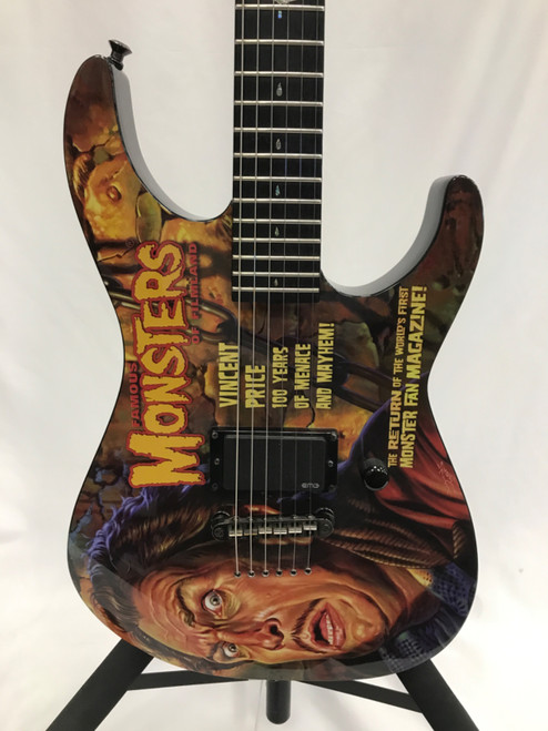 Vist Large View of Product Image Which is Used LTD FAMOUS MONSTERS VINCENT PRICE Super S Electric Guitar Custom Graphics 6-String