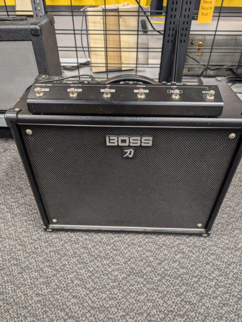 Vist Large View of Product Image Which is Used Boss KATANA 100 W FOOTSWITCH 1 x 12 Solid State Amplifier 1 x 12