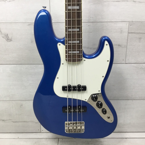 Vist Large View of Product Image Which is Used Squier FSR Classic Vibe 60s Jazz Bass Guitar Lake Placid Blue