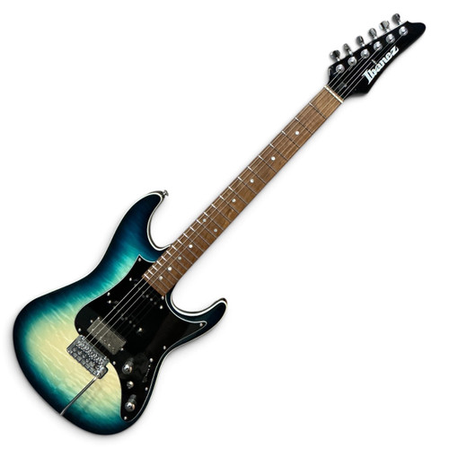 Vist Large View of Product Image Which is Used Ibanez AZ24P1QM Offset Double Cutaway Electric Guitar Blue 6-String