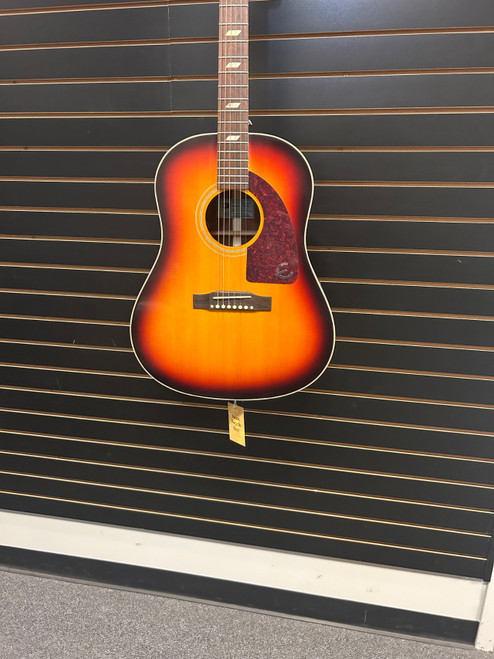 Vist Large View of Product Image Which is Used Epiphone FT79 TEXAN MASTERBUILT Solid Top Acoustic Guitar Sunburst