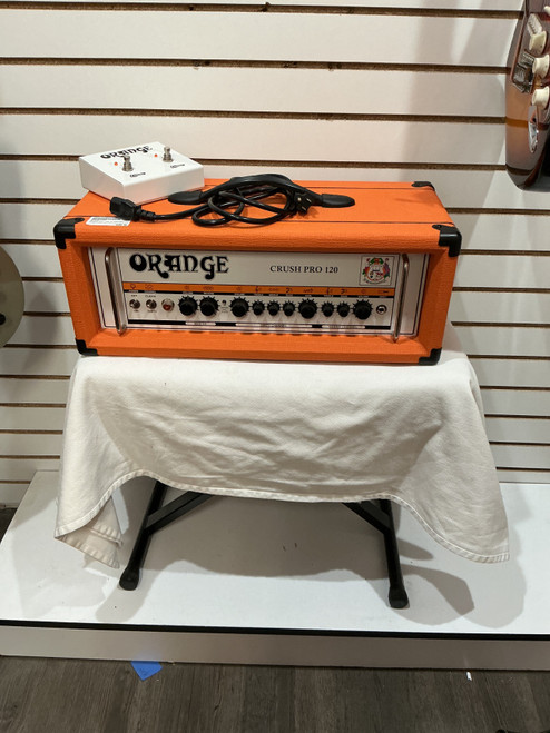 Vist Large View of Product Image Which is Used Orange CRUSH PRO 120 W FOOTSWITCH Solid State Guitar Head