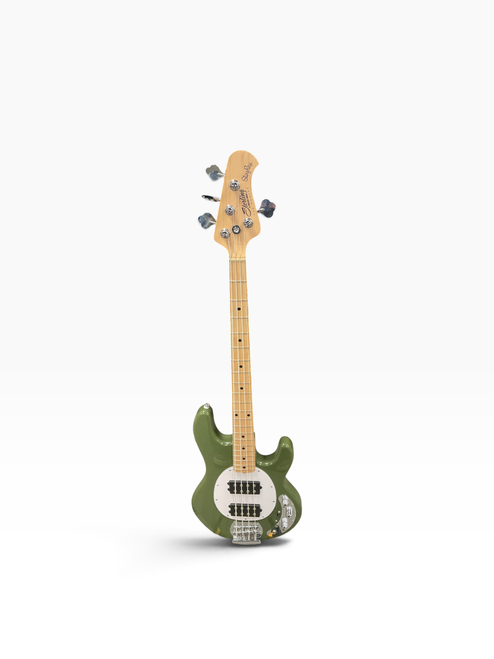 Vist Large View of Product Image Which is Used Sterling by Ernie Ball STINGRAY 4HH P Type Bass Guitar Green 4-String