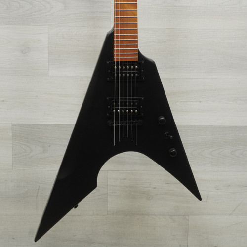 Vist Large View of Product Image Which is Used Aklot Metal V Electric Guitar Black