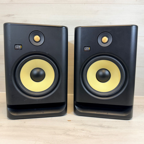 Vist Large View of Product Image Which is Used Pair of KRK Rokit 8 G4 8-Inch Powered Studio Monitors – Black