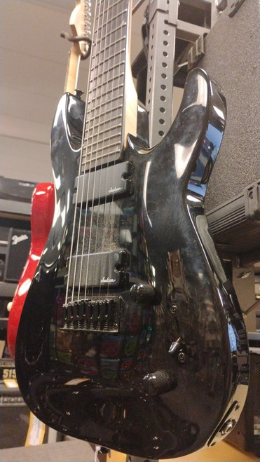 Vist Large View of Product Image Which is Used Jackson JS22-7 Super S Electric Guitar Black 7-String