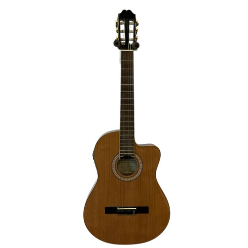 Vist Large View of Product Image Which is Used ANTONIO HERMOSA AHT-10CE Laminate Top Acoustic Guitar Goldtop