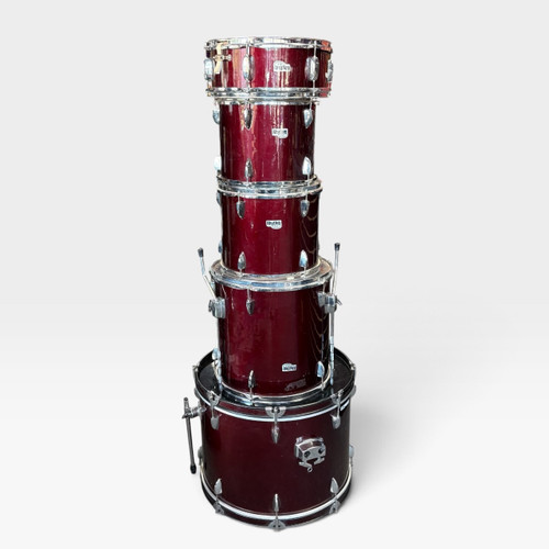 Vist Large View of Product Image Which is Used Rhythm Arts 5PC Drum Shell Kit Red