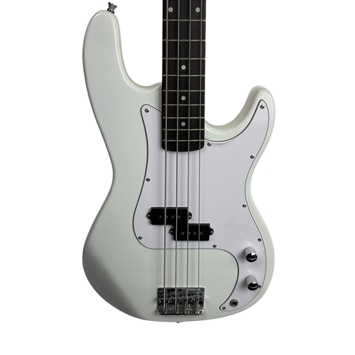Vist Large View of Product Image Which is Used Glarry P-STYLE BASS P Type Bass Guitar White 4-String
