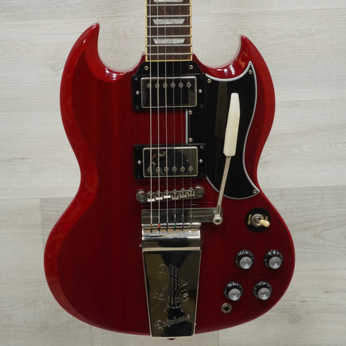 Vist Large View of Product Image Which is Used Epiphone SG Standard 61 Maestro Electric Guitar Red