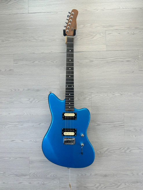 Vist Large View of Product Image Which is Used KGD JAZZMASTER Offset Double Cutaway Electric Guitar Blue 6-String