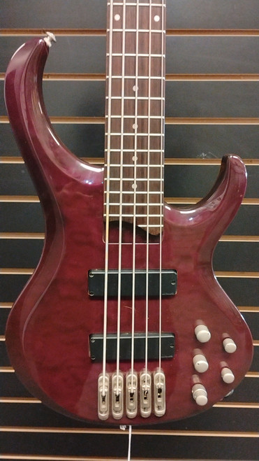 Vist Large View of Product Image Which is Used Ibanez BTB405QM Bass Guitar Brown 4-String