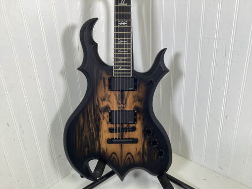 Vist Large View of Product Image Which is Used Wylde Audio WRATHMAKER PALE MOON Pointy Electric Guitar Custom Graphics 6-String