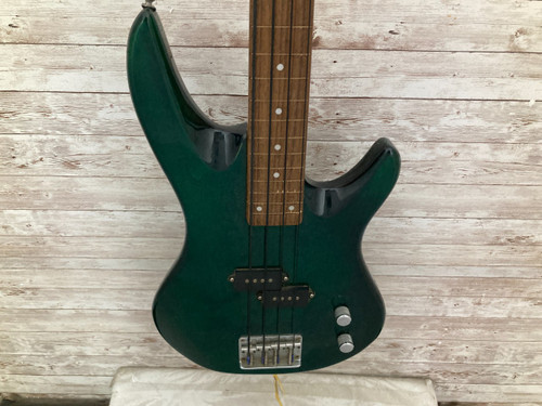 Vist Large View of Product Image Which is Used Samick FRETLESS BASS Guitar