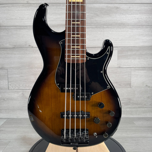 Vist Large View of Product Image Which is Used Yamaha BB735A Bass Guitar - Translucent Matte Black - 5-string - Gig Bag Included