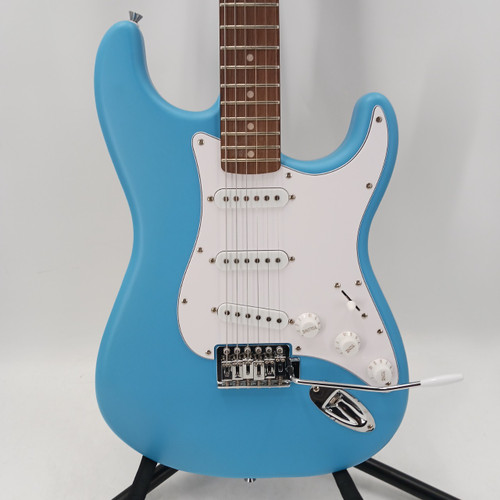 Vist Large View of Product Image Which is Used Squier STRATOCASTER S Type Electric Guitar Blue 6-String