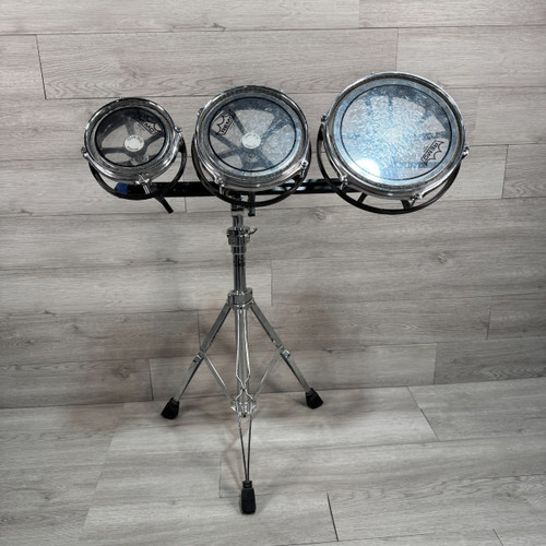 Vist Large View of Product Image Which is Used Remo Rototom 3-piece Set Spin-tuned Toms with Stand - 6, 8, and 10-inch - Local Pickup Only
