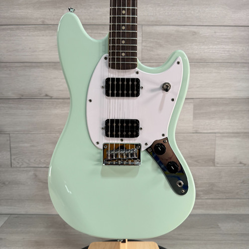 Vist Large View of Product Image Which is Used Squier FSR Bullet Mustang HH - Surf Green