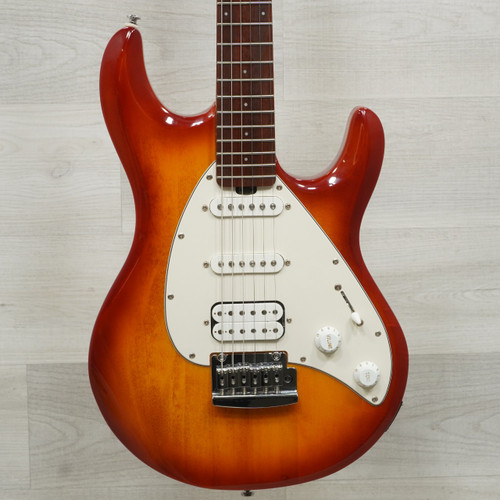 Vist Large View of Product Image Which is Used Sterling By Ernie Ball Silhouette Electric Guitar Cherry Sunburst