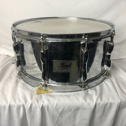 Vist Large View of Product Image Which is Used Pearl STEEL SHELL Metal Snare Drum 14"