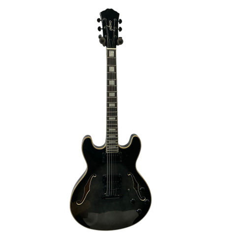 Vist Large View of Product Image Which is Used INDIO BOARDWALK Semi-Hollow Electric Guitar Black 6-String