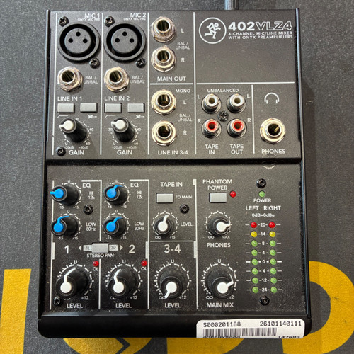 Vist Large View of Product Image Which is Used Mackie 402VLZ4 Compact Mixer