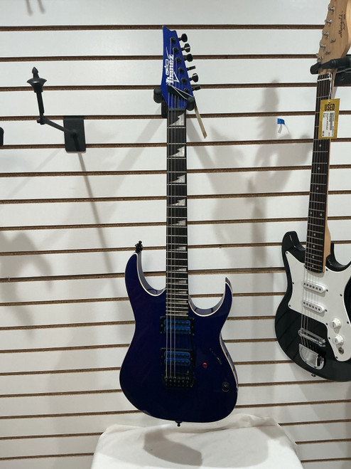 Vist Large View of Product Image Which is Used Ibanez GIO EX120 UPGRADED Modern Metal Electric Guitar Blue 6-String