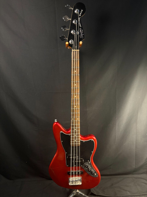 Vist Large View of Product Image Which is Used Squier JAGUAR BASS J Type Bass Guitar Red 4-String