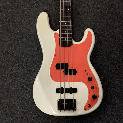 Vist Large View of Product Image Which is Used Jb Player BASS AS IS P Type Bass Guitar White 4-String