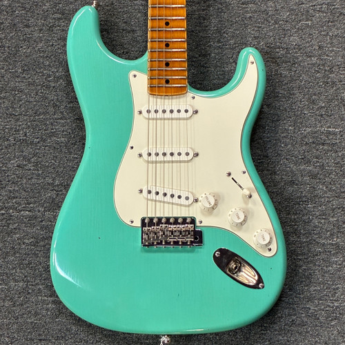 Vist Large View of Product Image Which is Used Fender STRAT CUSTOM SHOP PARTS S Type Electric Guitar Green 6-String