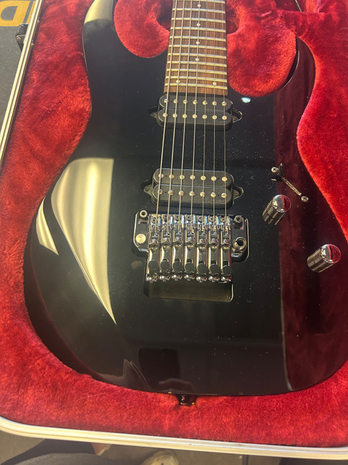 Vist Large View of Product Image Which is Used Ibanez RG2527ZA-BK Super S Electric Guitar Black 7-String