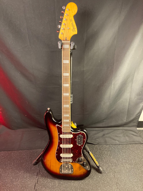 Vist Large View of Product Image Which is Used Squier BASS VI J Type Bass Guitar Sunburst 6-String