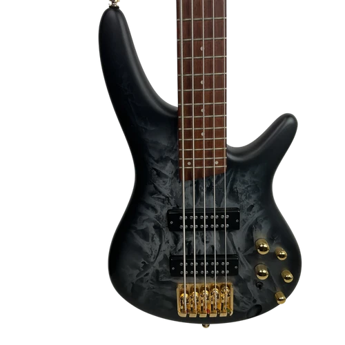 Vist Large View of Product Image Which is Used Ibanez SR305EDX Modern Metal Bass Guitar Silver Burst 5-String