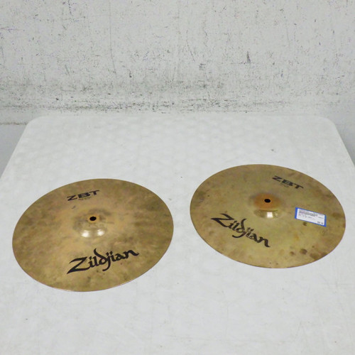 Vist Large View of Product Image Which is Used Zildjian ZBT 13 HI HATS Vintage Hi Hat Cymbals 13"