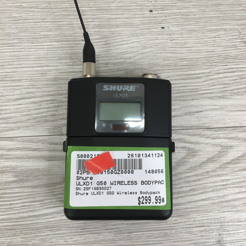 Vist Large View of Product Image Which is Used Shure ULXD1 G50 WIRELESS BODYPACK Pro Sound Product