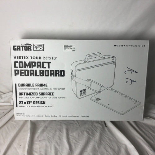 Vist Large View of Product Image Which is Used Gator COMPACT PEDAL BOARD GV-TC2313-GB Pedal Board